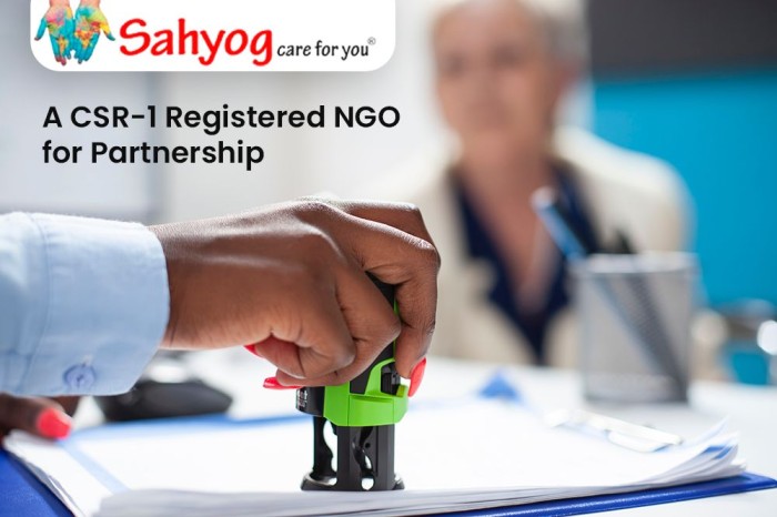 CSR-1 Registered NGO for Partnership